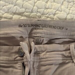 Chico's So Slimming Girlfriend Crop Pants